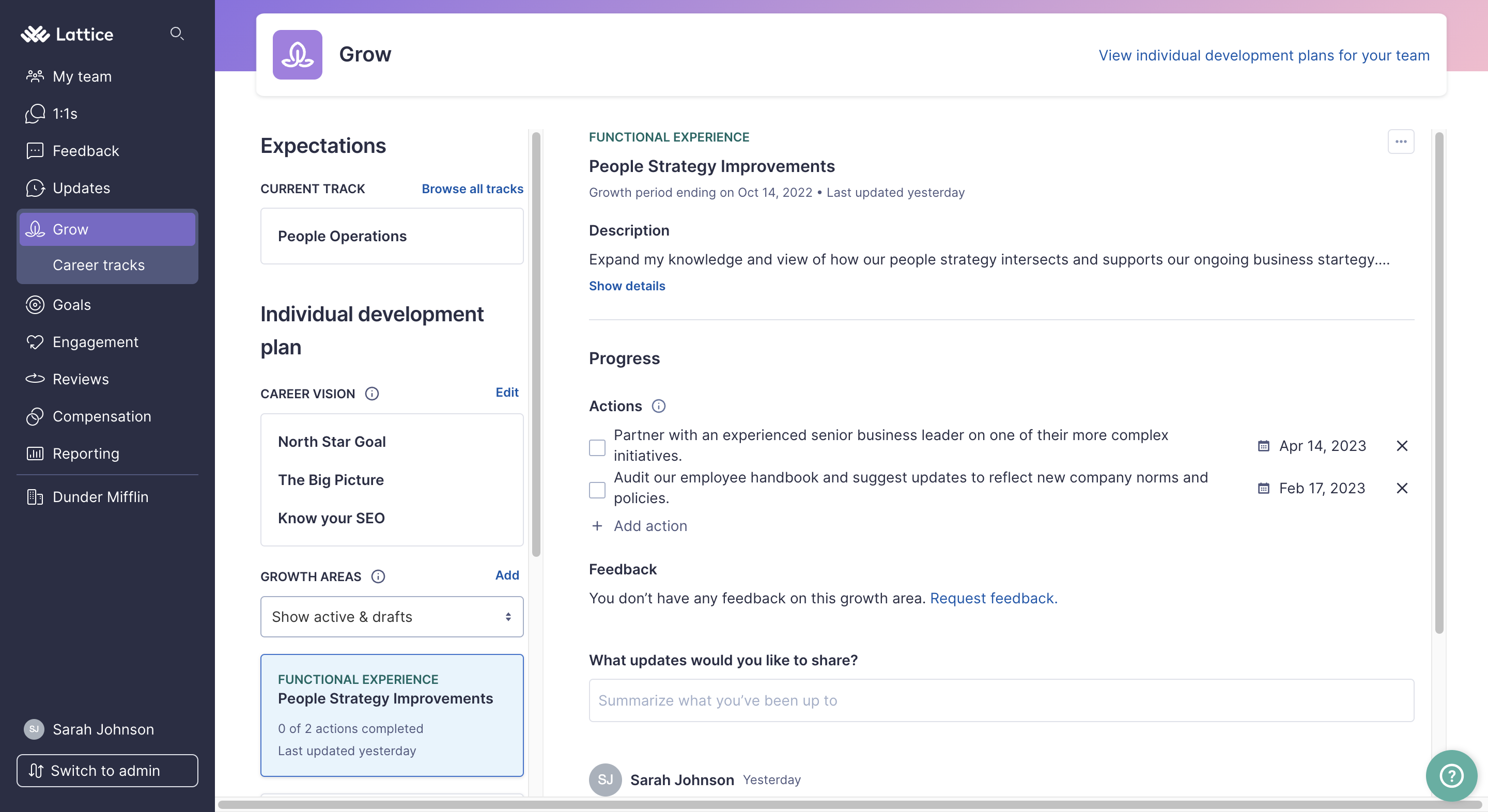 Individual Development Plans Overview – Lattice Help Center