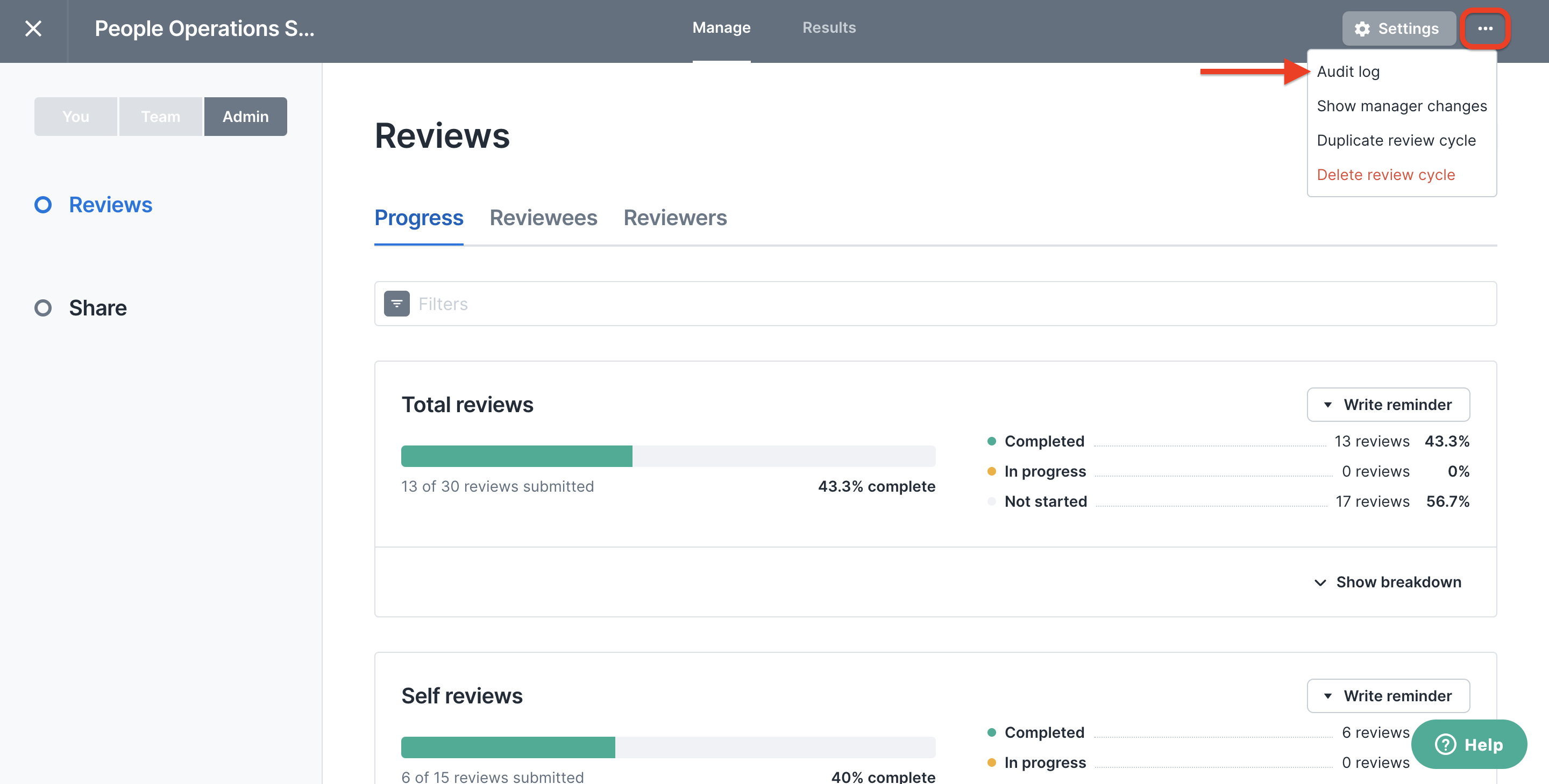 The Audit Log in Review Cycles – Lattice